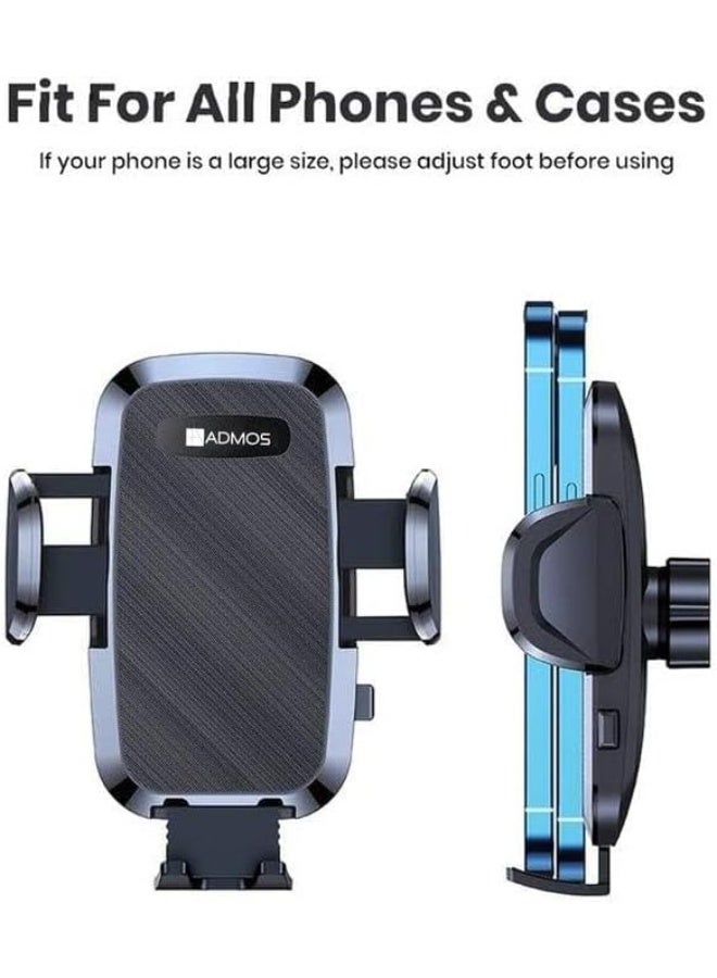 ADMOS AM301 2 in 1 Multi Stand Car Mobile Holder | Dashboard Windshield AC Vent Mount | Strong Suction Cup Phone Holder | Adjustable Arm | 360° Rotating Universal Smartphone Stand for Car - Image 5